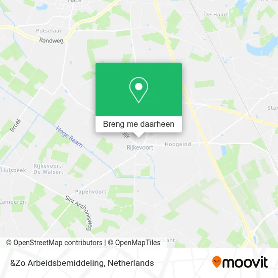 &Zo Arbeidsbemiddeling kaart