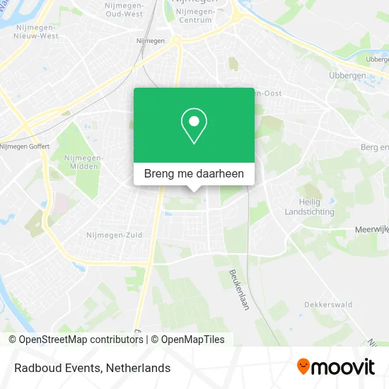 Radboud Events kaart