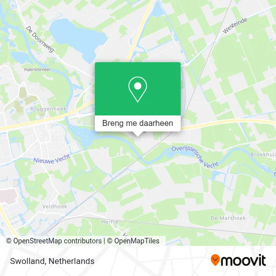 Swolland kaart