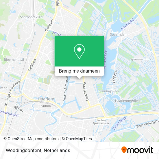 Weddingcontent kaart