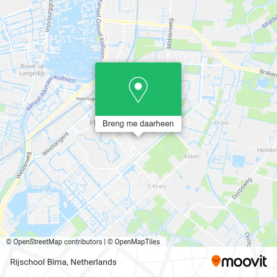 Rijschool Bima kaart
