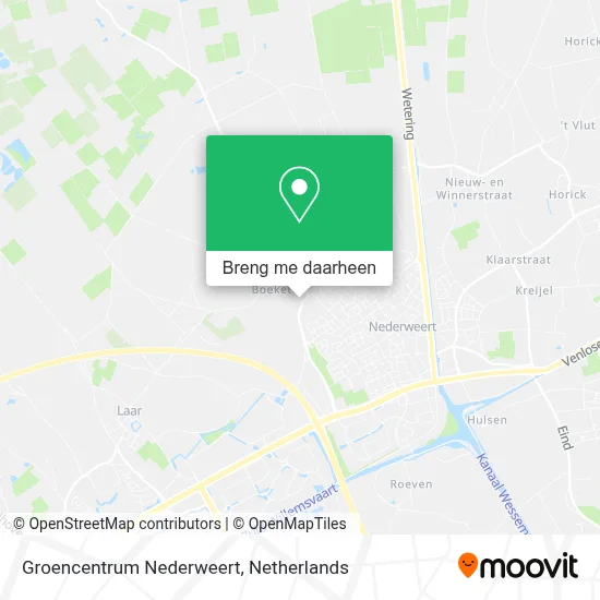 Groencentrum Nederweert kaart