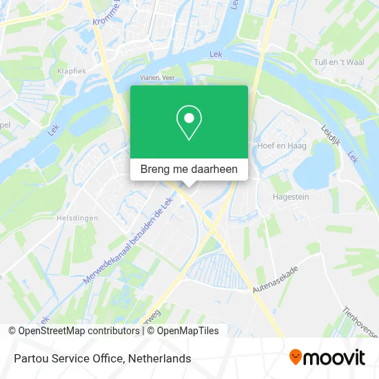 Partou Service Office kaart