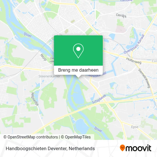 Handboogschieten Deventer kaart