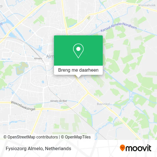 Fysiozorg Almelo kaart