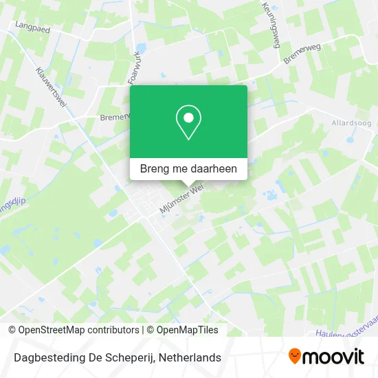 Dagbesteding De Scheperij kaart