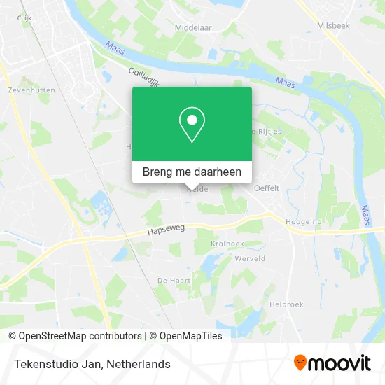 Tekenstudio Jan kaart