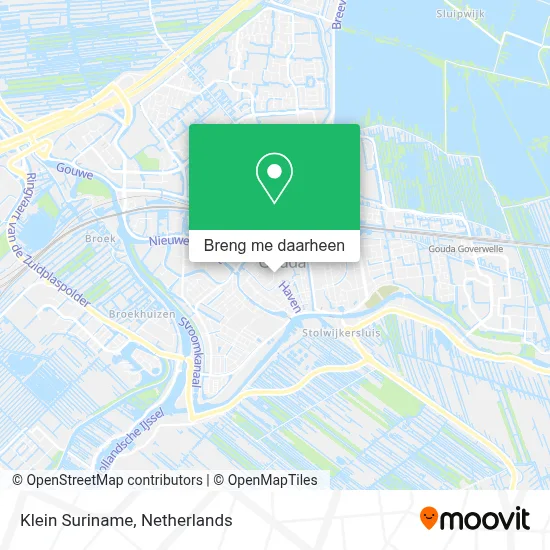 Klein Suriname kaart