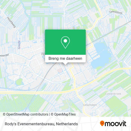 Rody's Evenementenbureau kaart