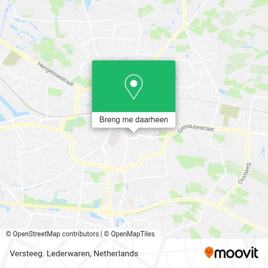 Versteeg. Lederwaren kaart