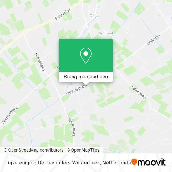 Rijvereniging De Peelruiters Westerbeek kaart