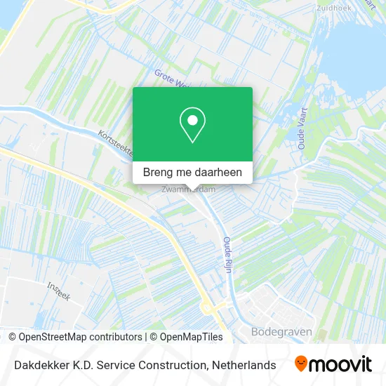 Dakdekker K.D. Service Construction kaart
