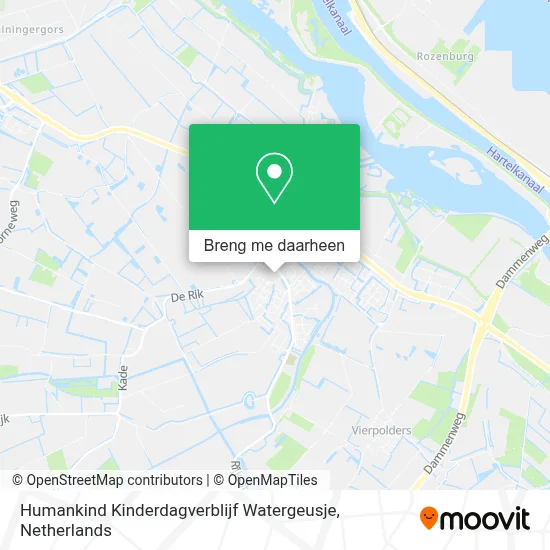 Humankind Kinderdagverblijf Watergeusje kaart