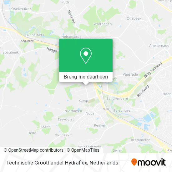 Technische Groothandel Hydraflex kaart