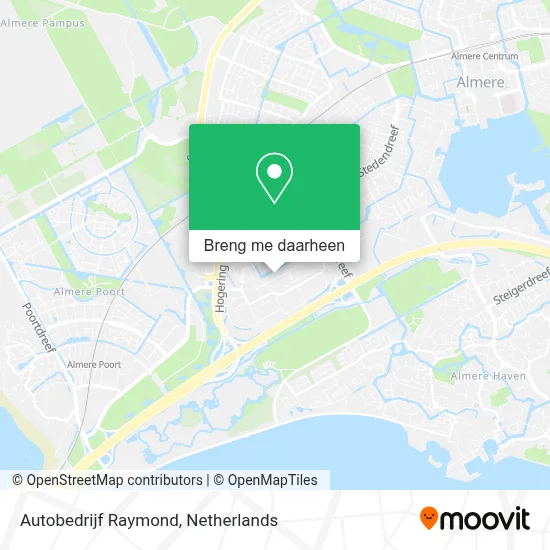 Autobedrijf Raymond kaart