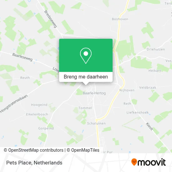 Pets Place kaart