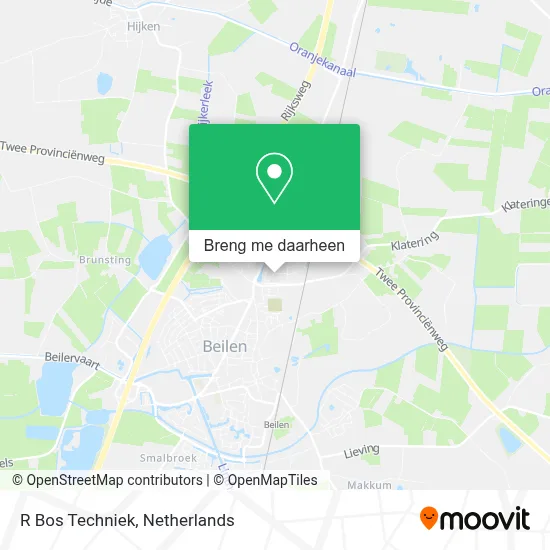 R Bos Techniek kaart