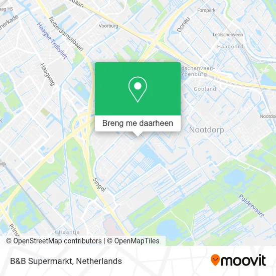 B&B Supermarkt kaart