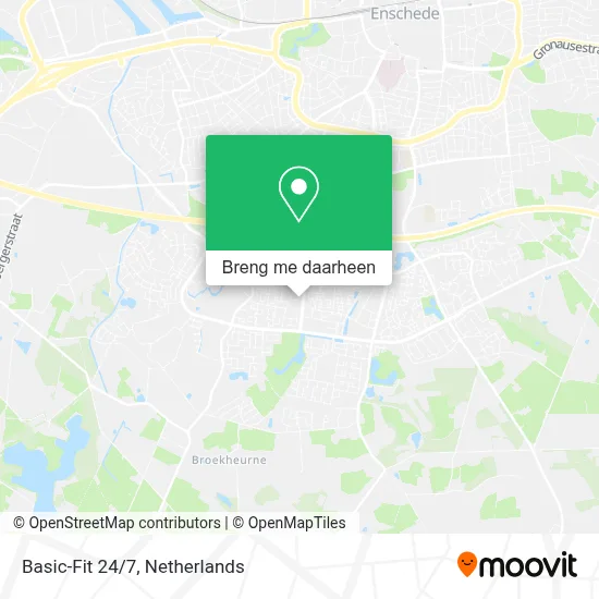 Basic-Fit 24/7 kaart