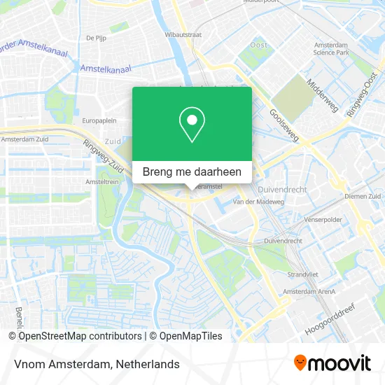 Vnom Amsterdam kaart