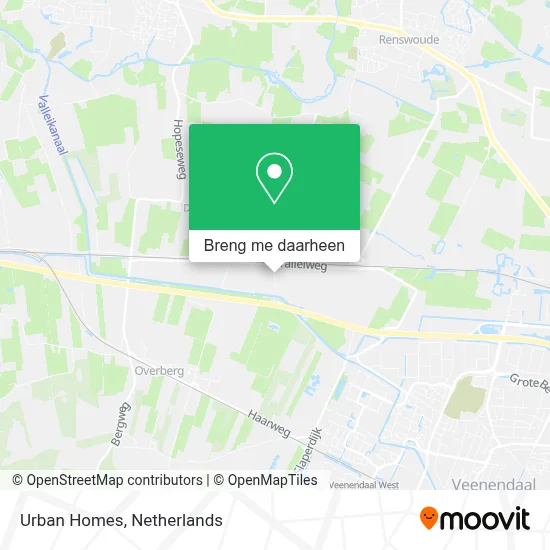 Urban Homes kaart