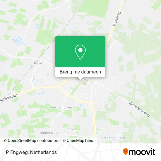 P Engweg kaart