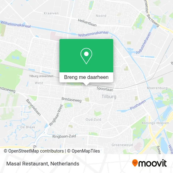 Masal Restaurant kaart