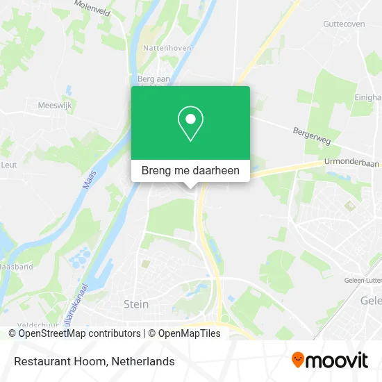 Restaurant Hoom kaart