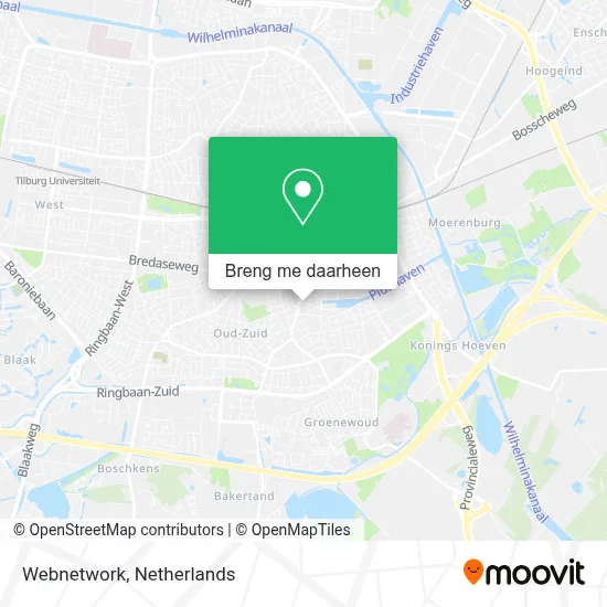 Webnetwork kaart