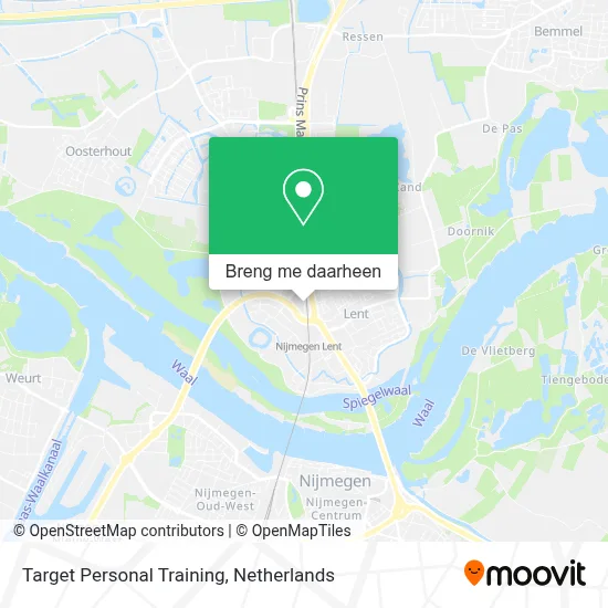 Target Personal Training kaart