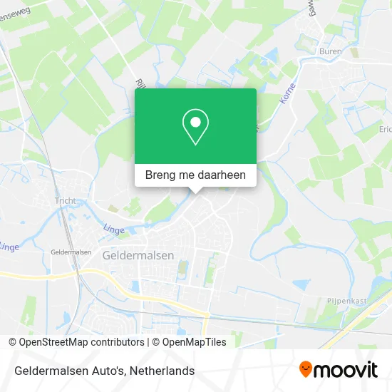 Geldermalsen Auto's kaart