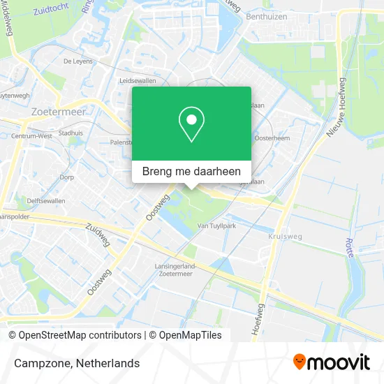 Campzone kaart