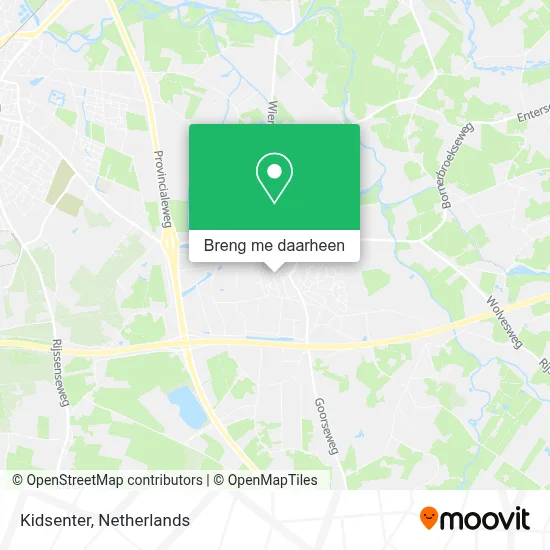 Kidsenter kaart