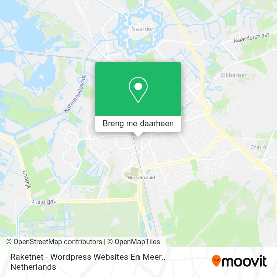 Raketnet - Wordpress Websites En Meer. kaart