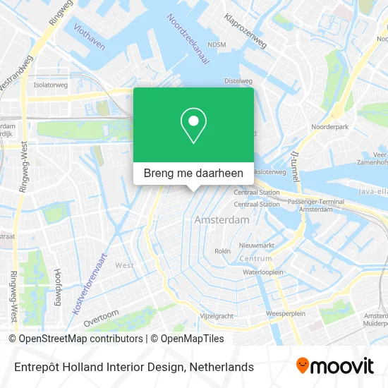 Entrepôt Holland Interior Design kaart