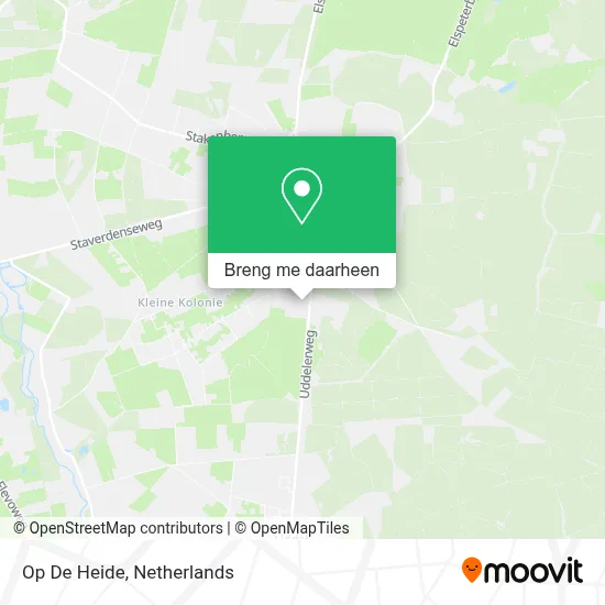 Op De Heide kaart