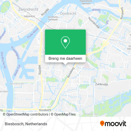 Biesbosch kaart