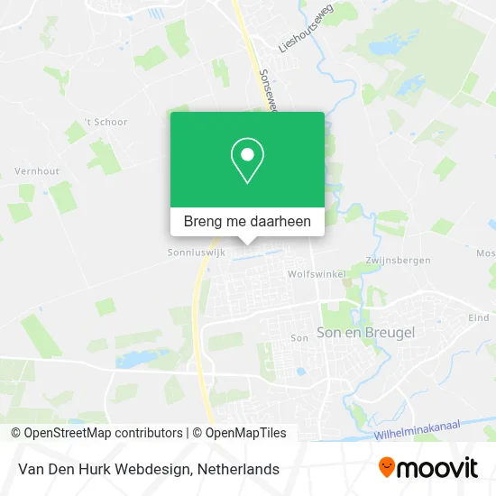 Van Den Hurk Webdesign kaart