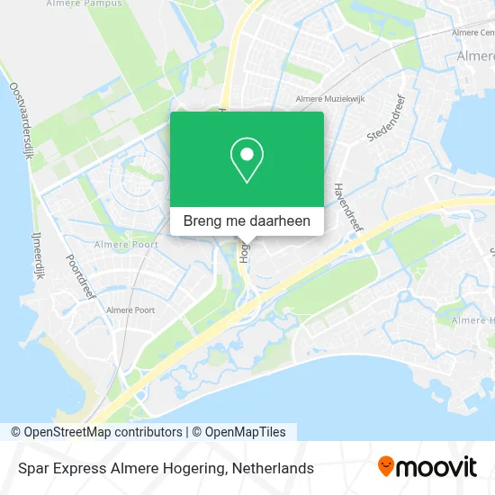 Spar Express Almere Hogering kaart