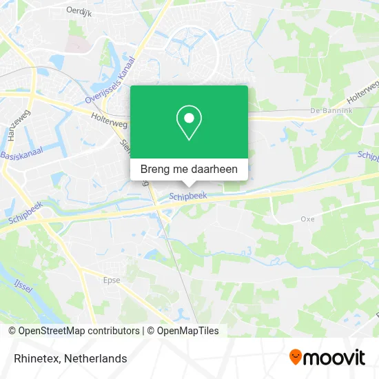Rhinetex kaart