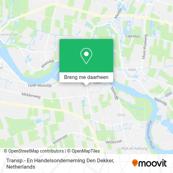 Transp.- En Handelsonderneming Den Dekker kaart