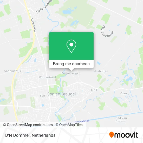 D'N Dommel kaart