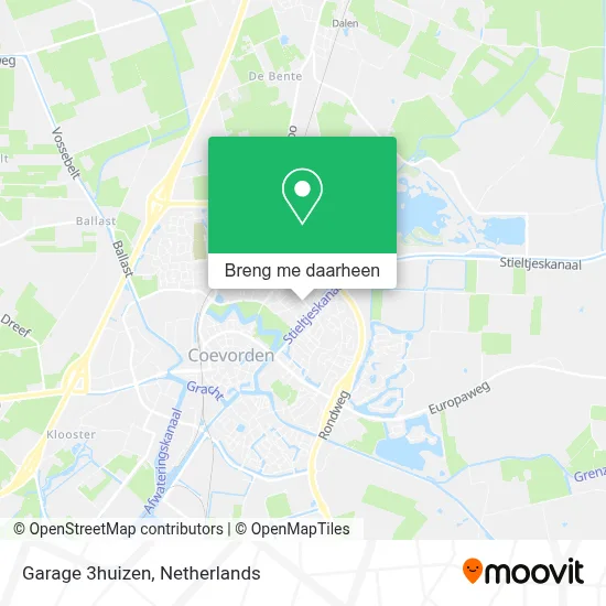 Garage 3huizen kaart