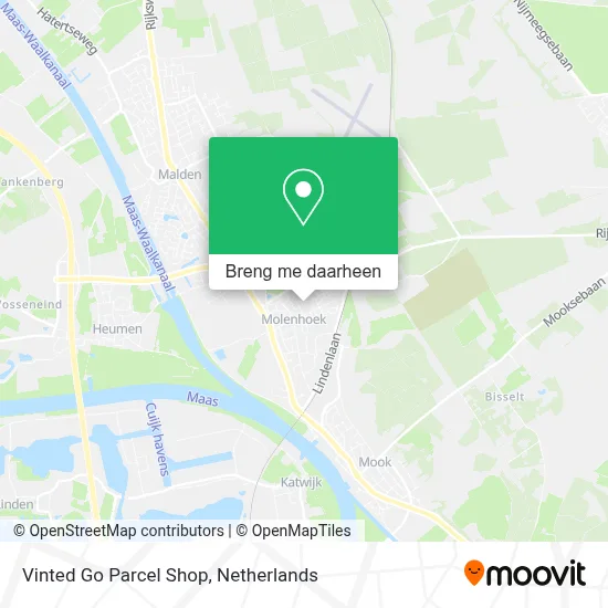 Vinted Go Parcel Shop kaart