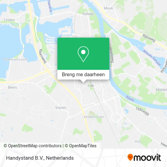 Handystand B.V. kaart
