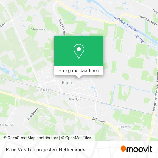 Rens Vos Tuinprojecten kaart