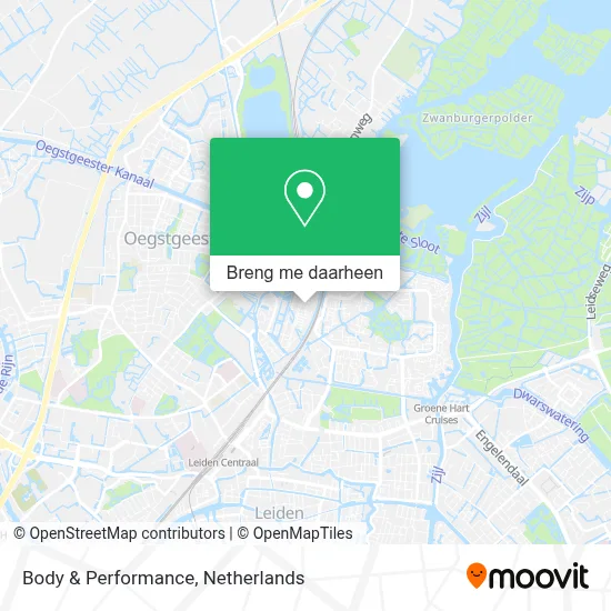 Body & Performance kaart