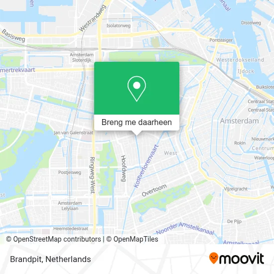Brandpit kaart
