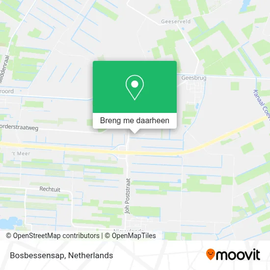 Bosbessensap kaart