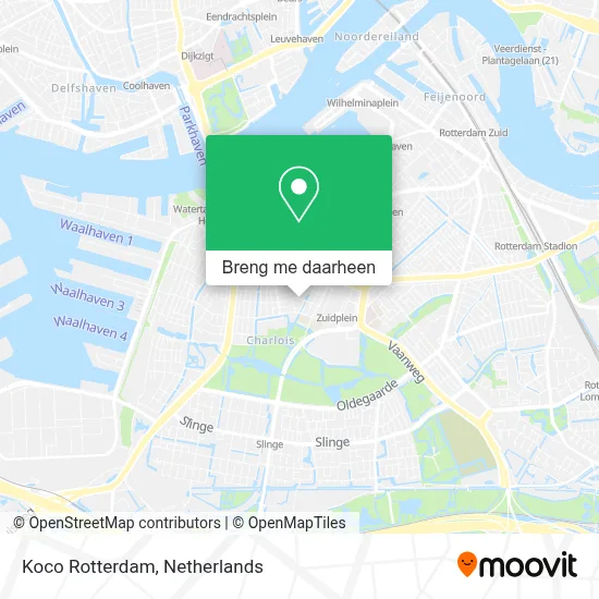 Koco Rotterdam kaart